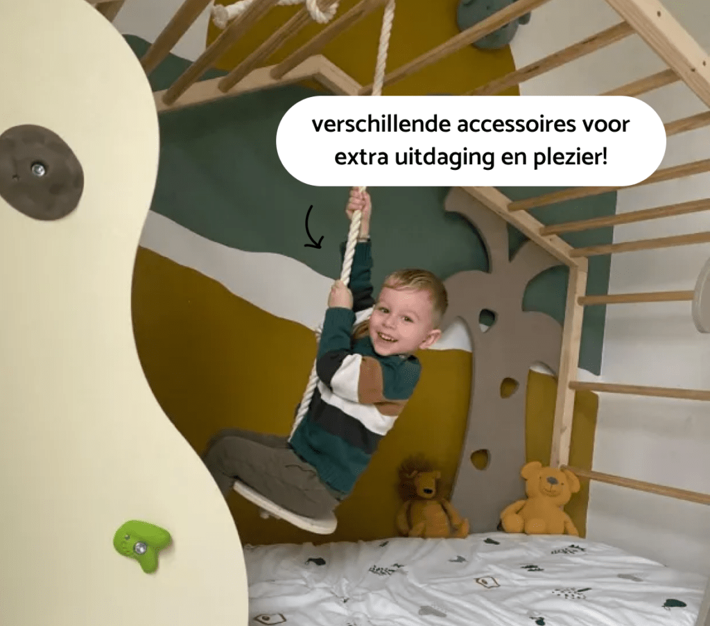 Schommel in klimbed voor peuters