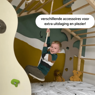 Schommel in klimbed voor peuters