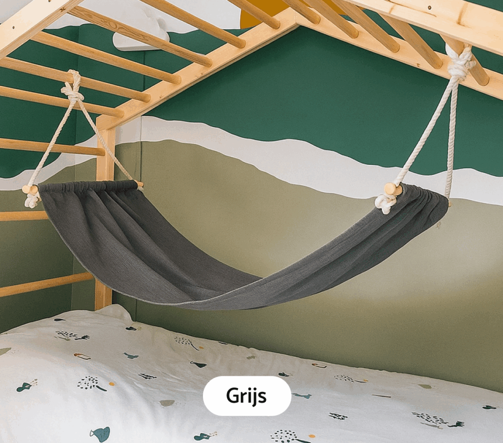Hangmat voor klimbed - grijs