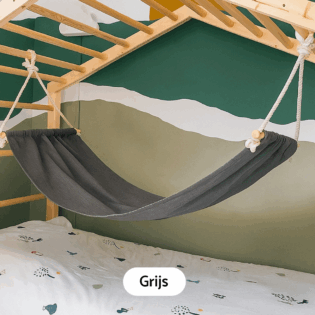 Hangmat voor klimbed - grijs