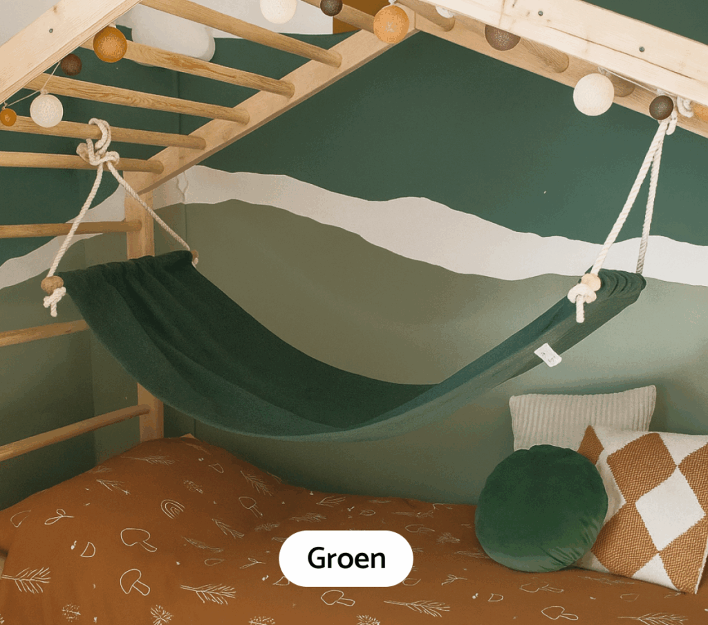 Hangmat voor klimbed - groen