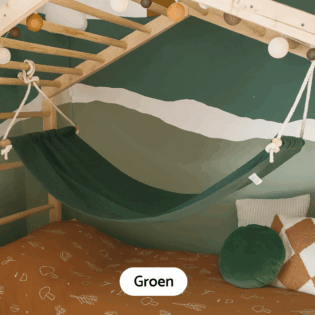 Hangmat voor klimbed - groen
