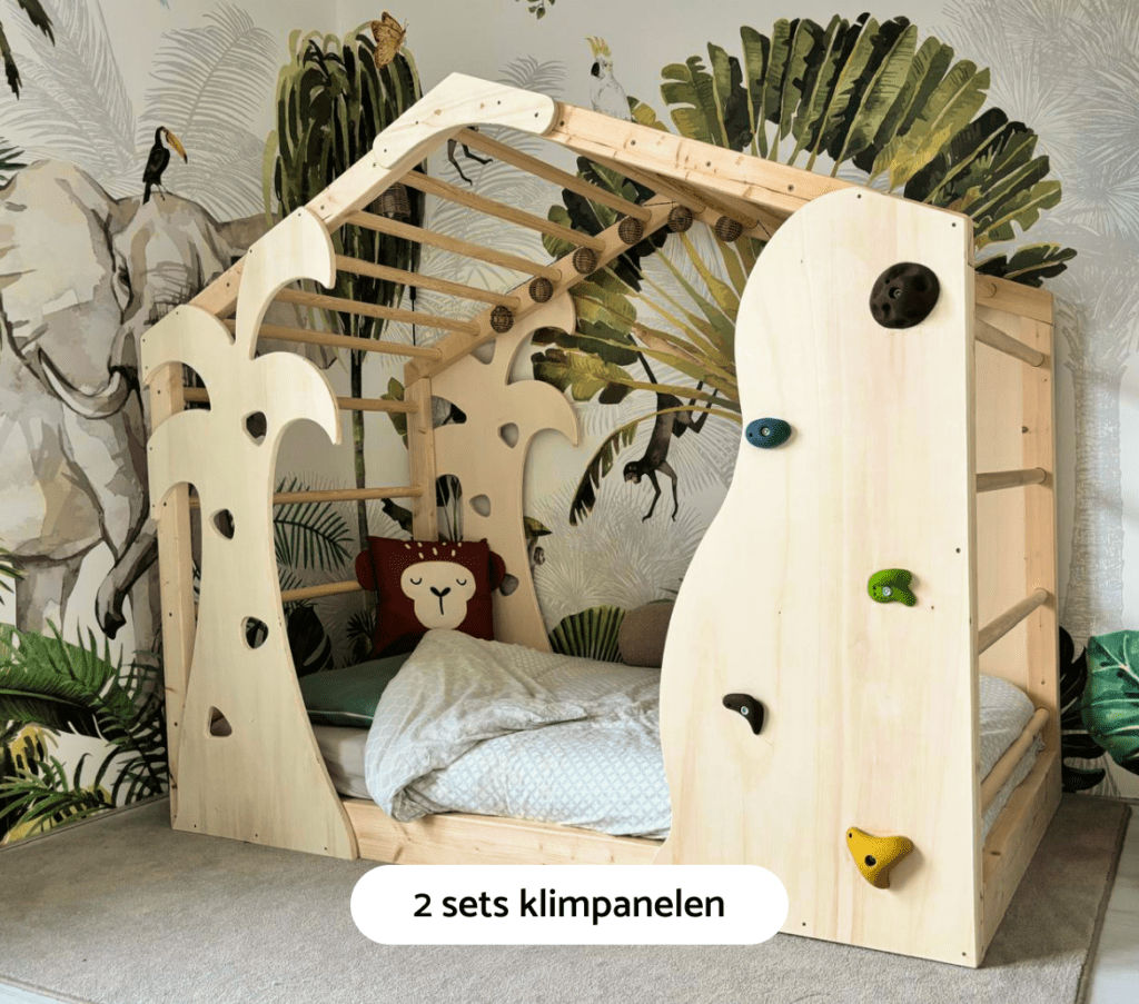 Montessori vloerbed en klimbed - 2 sets panelen