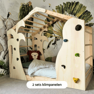 Montessori vloerbed en klimbed - 2 sets panelen