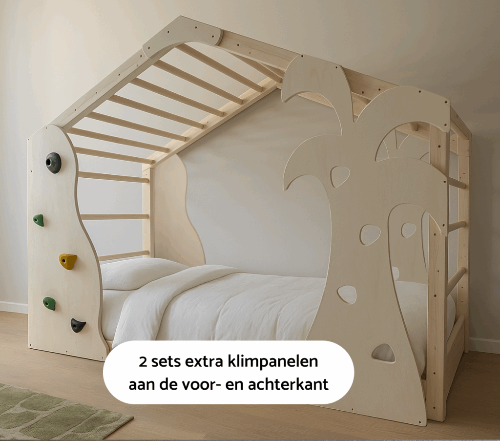 Montessori vloerbed klimbed - 2 sets klimpanelen