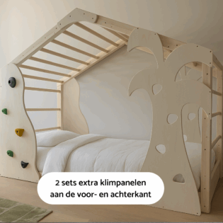 Montessori vloerbed klimbed - 2 sets klimpanelen
