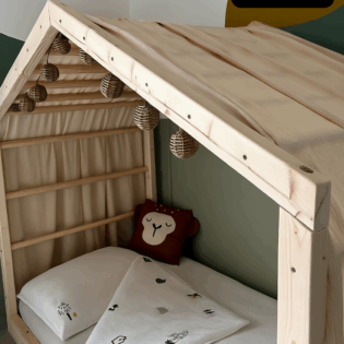 Bedgordijn voor klimbed