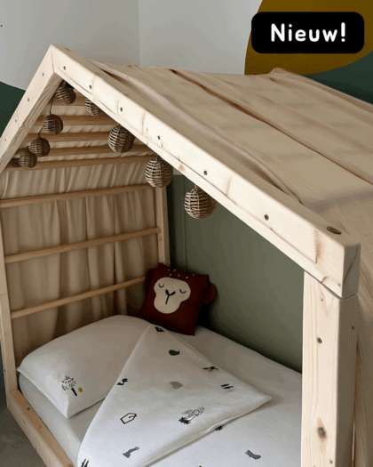 Bedgordijn voor klimbed