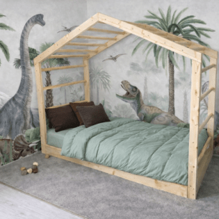 Montessori vloerbed en klimbed in één